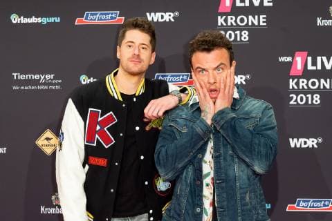 Bochum Germany 06 12 2018 1Live Krone 2018 SDP Vincent Stein and Dag Alexis Kopplin on the Red Carpet of the 1Live Krone DeFodi001