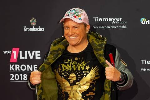 Bochum Germany 06 12 2018 1Live Krone 2018 Dennis from Huerth Martin Klempnow on the Red Carpet of the 1Live Krone DeFodi001