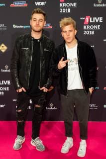 Bochum Germany 06 12 2018 1Live Krone 2018 Kai Fichtner Kayef with company on the red carpet of the 1Live Krone DeFodi001