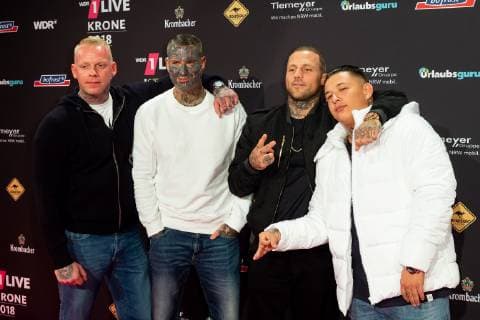 Bochum Germany 06 12 2018 1Live Crown 2018 Kontra K on the red carpet of the 1Live Crown DeFodi001