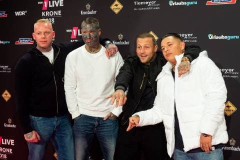 Bochum Germany 06 12 2018 1Live Crown 2018 Kontra K on the red carpet of the 1Live Crown DeFodi001