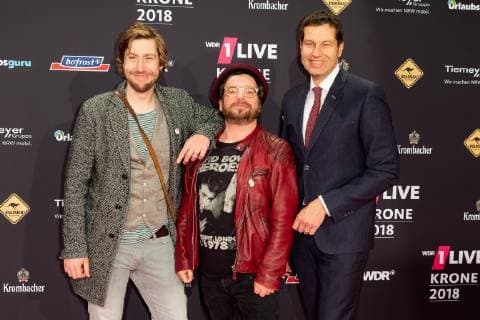 Bochum Germany 06 12 2018 1Live Crown 2018 Hennes Bender and Thomas Eiskirch on the red carpet of the 1Live Crown DeFodi001
