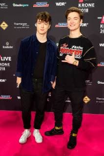Bochum Germany 06 12 2018 1Live Crown 2018 The Lochis Roman Lochmann and Heiko Lochmann on the red carpet of the 1Live Crown DeFodi001