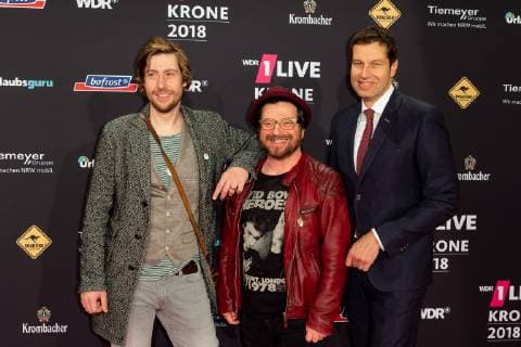 Bochum Germany 06 12 2018 1Live Crown 2018 Hennes Bender and Thomas Eiskirch on the red carpet of the 1Live Crown DeFodi001