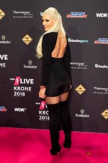 Bochum Germany 06 12 2018 1Live Crown 2018 Daniela Katzenberger on the red carpet of the 1Live Crown DeFodi001