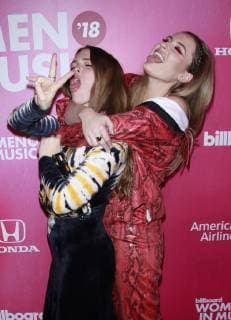 NEW YORK, NY - DECEMBER 6: Maggie Rogers and Fletcher at the 2018 Billboard Women in Music at Pier 36 in New York City on December 6, 2018. Copyright: xMediaPunchx