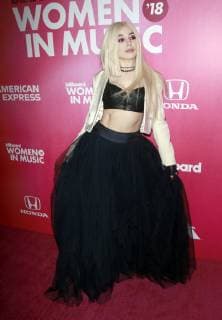 NEW YORK, NY - DECEMBER 6: Ava Max at the 2018 Billboard Women in Music at Pier 36 in New York City on December 6, 2018. Copyright: xMediaPunchx