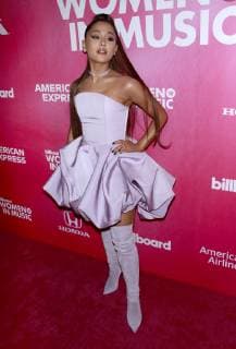 NEW YORK, NY - DECEMBER 6: Ariana Grande at the 2018 Billboard Women in Music at Pier 36 in New York City on December 6, 2018. Copyright: xMediaPunchx