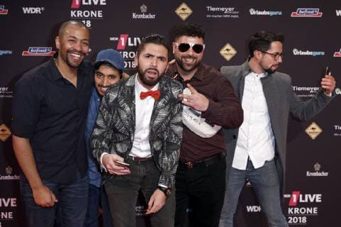 RebellComedy at the 19th award of the 1Live Krone 2018 in the Jahrhunderthalle Bochum 06 12 2018 Foto:xC.xHardtx xFuturexImage