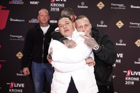 Kontra K at the 19th award of the 1Live Crown 2018 in the Jahrhunderthalle Bochum 06 12 2018 Foto:xC.xHardtx xFuturexImage