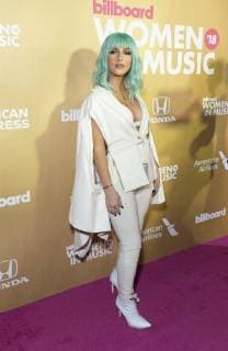 December 6, 2018 - New York, N.Y, USA - NJOMZA at the Billboard 13th Annual Women in Music Awards..Pier 36, NYC.December 6, 2018.Photos by , Globe Photos Inc 2018 New York USA - ZUMAms4_ 20181206_zaa_ms4_023 Copyright: xSoniaxMoskowitzx
