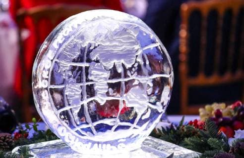 MOSCOW, RUSSIA - DECEMBER 7, 2018: The 2018 Russian Geographical Society Prize award ceremony at the State Kremlin Palace. Anton Novoderezhkin TASS  TS09A49D