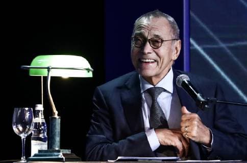 MOSCOW, RUSSIA - DECEMBER 7, 2018: Film director Andrei Konchalovsky at the 2018 Russian Geographical Society Prize award ceremony at the State Kremlin Palace. Anton Novoderezhkin TASS  TS09A4F0