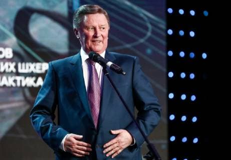 MOSCOW, RUSSIA - DECEMBER 7, 2018: The Special Representative of the President of Russia for Environmental Protection, Ecology and Transport Sergei Ivanov at the 2018 Russian Geographical Society Prize award ceremony at the State Kremlin Palace. Anton Novoderezhkin TASS  TS09A50F