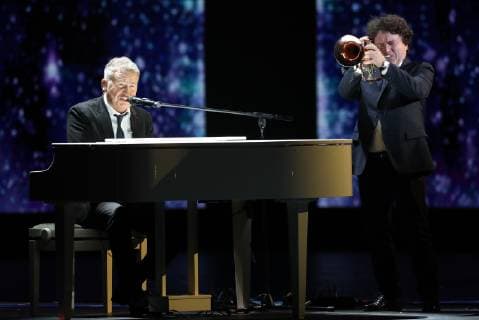 MOSCOW, RUSSIA â€“ DECEMBER 7, 2018: Singer Leonid Agutin performs at a ceremony to present the 2018 Viktoriya Russian National Music Awards, at the State Kremlin Palace. Vyacheslav Prokofyev TASS  TS09A580