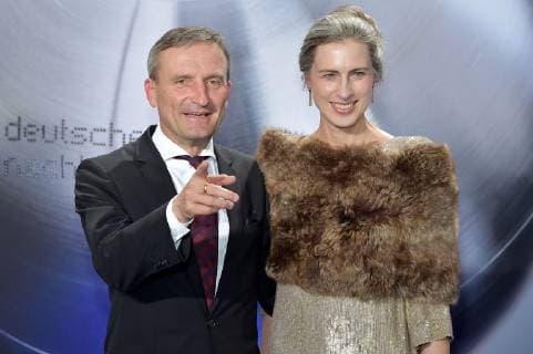 German Sustainability Award 2018 on 07 12 2018 at the Maritim Hotel in Düsseldorf Thomas Geisel Lord Mayor City of Düsseldorf with his wife Vera xJFx