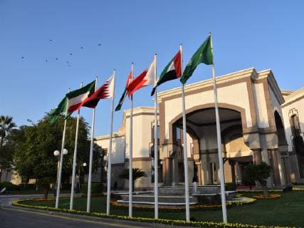 (181209) -- RIYADH, Dec. 9, 2018 -- Photo taken on Dec. 9, 2018 shows the Al Diriyah Palace where the 39th Gulf Cooperation Council (GCC) summit is held in Riyadh, Saudi Arabia. The 39th Gulf Cooperation Council (GCC) summit kicked off on Sunday in Riyadh. The one-day annual summit is expected to discuss regional and international issues to promote political, defense, economic and legislative integration and cooperation among GCC member states, Saudi Press Agency (SPA) reported. ) SAUDI ARABIA-RIYADH-GCC SUMMIT TuxYifan 