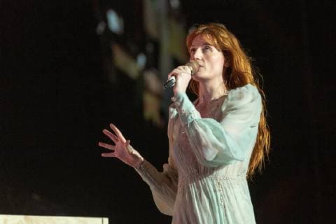 December 10, 2018 - Inglewood, California, U.S - FLORENCE WELCH of Florence + The Machine during the KROQ Absolut Almost Acoustic Christmas Concert at The Forum in Inglewood, California Inglewood U.S. - ZUMAs135 20181210_zap_s135_009 Copyright: xDanielxDeSloverx