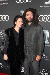 Noah Becker with girlfriend Tain‡ Moreno Audi Generation Award 2018 at the Bayerischer Hof Hotel in Munich on 11 12 2018