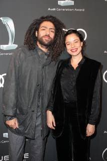 Noah Becker with girlfriend Tain‡ Moreno Audi Generation Award 2018 at the Bayerischer Hof Hotel in Munich on 11 12 2018