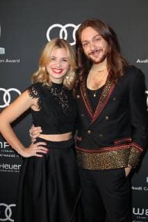 Susan Sideropoulos and Riccardo Simonetti Audi Generation Award 2018 at the Hotel Bayerischer Hof in Munich on 11 12 2018