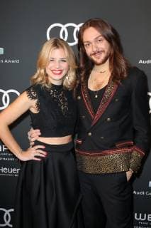Susan Sideropoulos and Riccardo Simonetti Audi Generation Award 2018 at the Hotel Bayerischer Hof in Munich on 11 12 2018