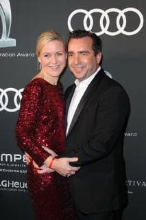 Falk Raudies with wife Andrea Audi Generation Award 2018 at the Hotel Bayerischer Hof in Munich on 11 12 2018