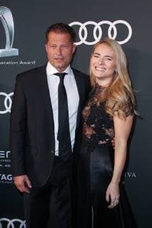 Til Schweiger with girlfriend Francesca Dutton Audi Generation Award 2018 at Hotel Bayerischer Hof in Munich on 11 12 2018