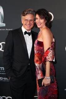 Percy Hoven with wife Silvia Laubenbacher Audi Generation Award 2018 at the Hotel Bayerischer Hof in Munich on 11 12 2018