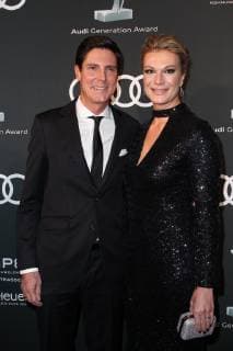 Maria Hoefl Riesch with husband Marcus Hoefl Audi Generation Award 2018 in the Hotel Bayerischer Hof in Munich on 11 12 2018