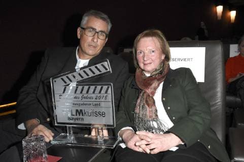 Peter Nagel and Karin Mergner at the award ceremony Filming location of the year 2018 in the Gloria Palast Munich 13 12 2018 Foto:xP.xSchönbergerx xFuturexImage