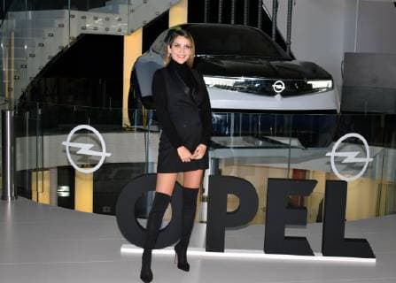 Rosanna Zanetti pregnant attends brand Opel GT X Experimental 14 12 2018 Madrid Spain