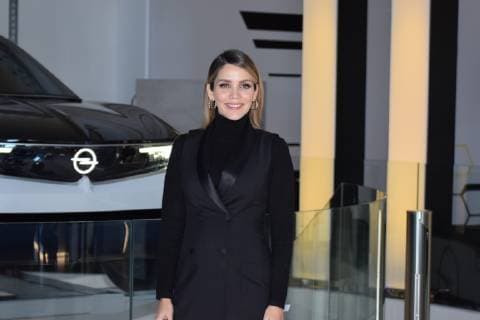 Rosanna Zanetti pregnant attends brand Opel GT X Experimental 14 12 2018 Madrid Spain