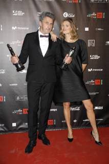 Pawel Pawlikowski Winner Best Director Best Film and Best Screenplay with Wife Malgosia Bela Pawlikowska at the 31th European Film Awards 2018 at the Teatro de la Maestranza Sevilla 15 12 2018 Foto:xS.xGabschx xFuturexImage