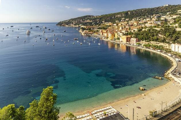 Villefranche sur Mer Panorama Cote d Azur France