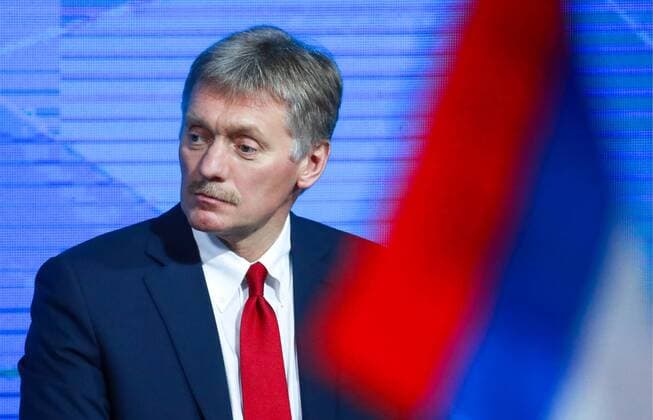 MOSCOW, RUSSIA â€“ DECEMBER 20, 2018: Russian president s spokesman Dmitry Peskov at an annual end-of-year news conference given by Russian President Vladimir Putin at Moscow s World Trade Centre. Sergei Fadeichev TASS  TS09BD20