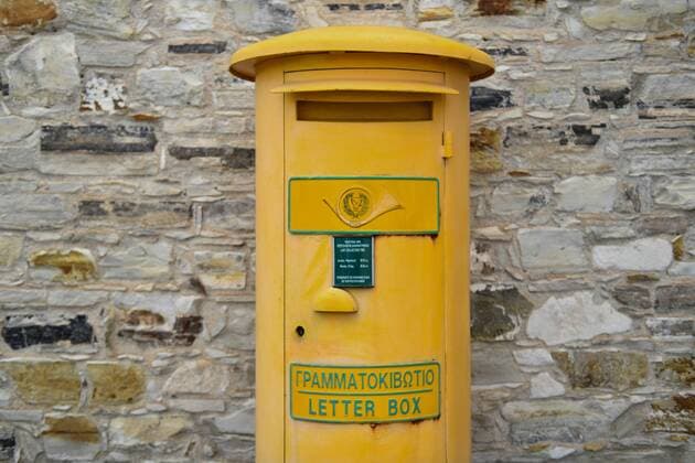 Letterbox Pano Lefkara Republic of Cyprus