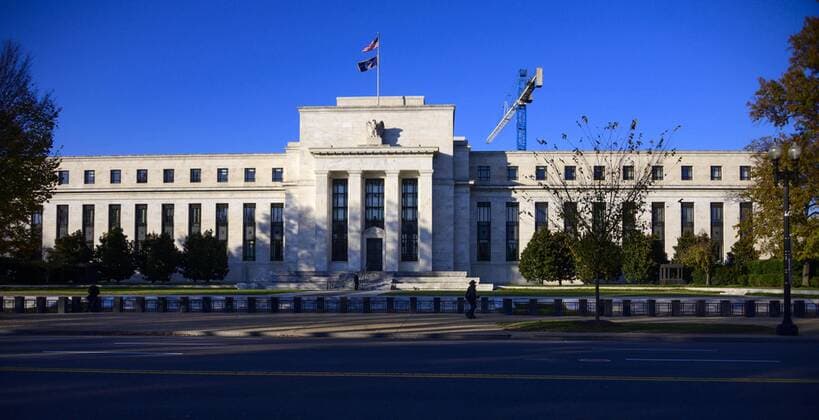 November 11, 2018 - Washington, District of Columbia, U.S. - Very high resolution exterior of the Marriner S. Eccles Federal Reserve Board Building, located along Constitution Avenue at 20th Street, NW in Washington, DC, on November 11, 2018. It houses the main offices of the Board of Governors of the Federal Reserve System.Credit: CNP Washington U.S. - ZUMAs152 20181111_zaa_s152_012 Copyright: xRonxSachsx