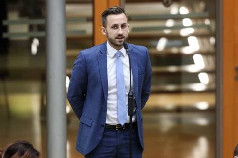Ulrich Siegmund (AfD,Sachsen Anhalt) - Landtagssitzung im Landtag von Sachsen Anhalt - Fotografiert am 19.12.2018 *** Ulrich Siegmund AfD Saxony Anhalt State Parliament session in the State Parliament of Saxony Anhalt Photographed on 19 12 2018