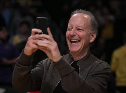 December 21, 2018 - Los Angeles, California, U.S - Sportscaster Jim Gray attends the NBA game between the Los Angeles Lakers and the New Orleans Pelicans on Friday December 21, 2018 at the Staples Center in Los Angeles, California. Lakers defeat Pelicans, 112-104. Los Angeles U.S. - ZUMAp124 20181221_zaa_p124_011 Copyright: xJavierxRojasx