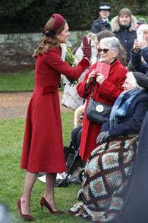 . 25 12 2018. Sandringham , United Kingdom. Royals leaving the Christmas Day church service at Sandringham in Norfolk, United Kingdom.  xStephenxLockx xi-Imagesx IIM-19059-0027