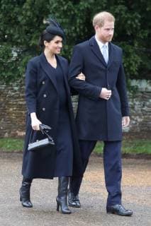 . 25 12 2018. Sandringham , United Kingdom. Royals leaving the Christmas Day church service at Sandringham in Norfolk, United Kingdom.  xStephenxLockx xi-Imagesx IIM-19059-0030