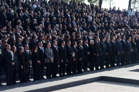 December 25 2018 EUM20181225POL29 JPG PUEBLA DeathDeathGovernor December 25, 2018 This Tuesday afternoon took place the mournful ceremony in memory of the governor of Puebla Martha Erika Alonso and her husband Senator Rafael Moreno Valle who died in an air accident yesterday Monday Ceremony headed by the Secretary of the Interior Olga Sanchez Co  - ZUMAu78_ 20181225_zaf_u78_061 Copyright: xElxUniversalx