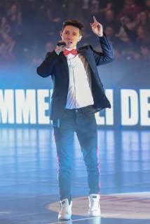 Damiano Maiolini THE VOICE OF GERMANY Quarter Finalist Germany Stuttgart 26 12 2018 Sport Handball Bundesliga TVB 1898 Stuttgart vs. VfL Gummersbach Porsche Arena