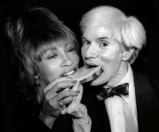 Celebrities New York. NY. USA. Tina Turner and Andy Warhol in 1980. LMK33-SLIB271218ASCU-001 