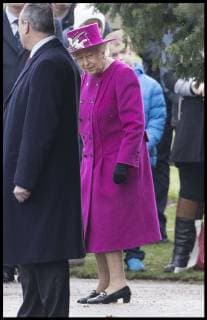 . 30 12 2018. Sandringham , United Kingdom. Queen Elizabeth II leaving a church service in Sandringham, Norfolk, United Kingdom.  xStephenxLockx xi-Imagesx IIM-19064-0006