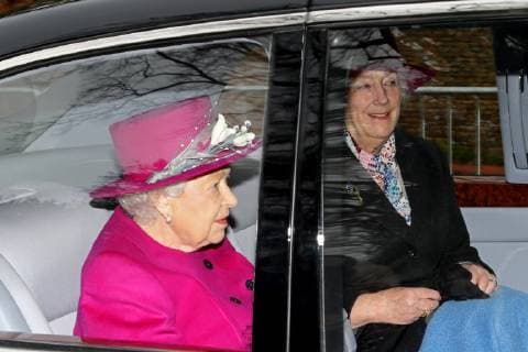 HM Queen Elizabeth II attends the St. Mary Magdalene Church Sunday morning service, in Sandringham, Norfolk, on December 30, 2018. 