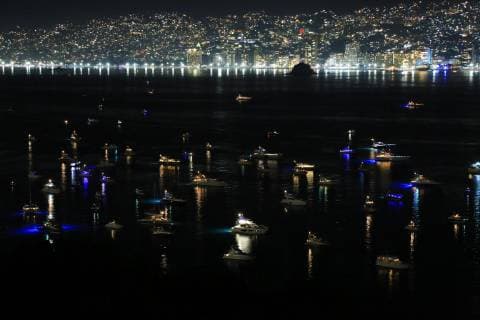 Mexiko, Neujahr in Acapulco View of the port during New Year s celebrations in Acapulco, Mexico, 01 January 2018. New Year celebrations !ACHTUNG: NUR REDAKTIONELLE NUTZUNG!  Copyright: xDavidxGuzmánx GRAF3860 20190101-636819297852029700