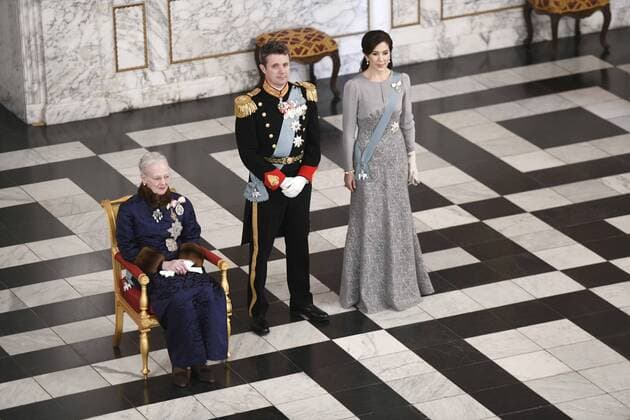 Entertainment Themen der Woche KW01 Entertainment Bilder des Tages Dronning Margrethe sammen med kronprins Frederik og kronprinsesse Mary. Nytaarskur for diplomatiet paa Christiansborg Slot i Koebenhavn, torsdag den 3. januar 2019. , Danmark Denmark *** Queen Margrethe together with Crown Prince Frederik and Crown Princess Mary New Years Eve for diplomacy at Christiansborg Palace in Copenhagen Harbor Thursday, January 3, 2019 Denmark Denmark, detectedSourceLanguage  Copyright: PhilipxDavalix cop101 spdk20190103-114031-L