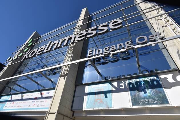 The East Entrance to the Cologne Fair East Entrance recorded at Photokina on 27 09 2018 in Cologne
